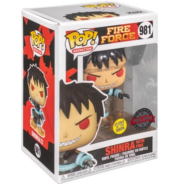 Funko POP Fire Force 981 Shinra with Fire (GITD)