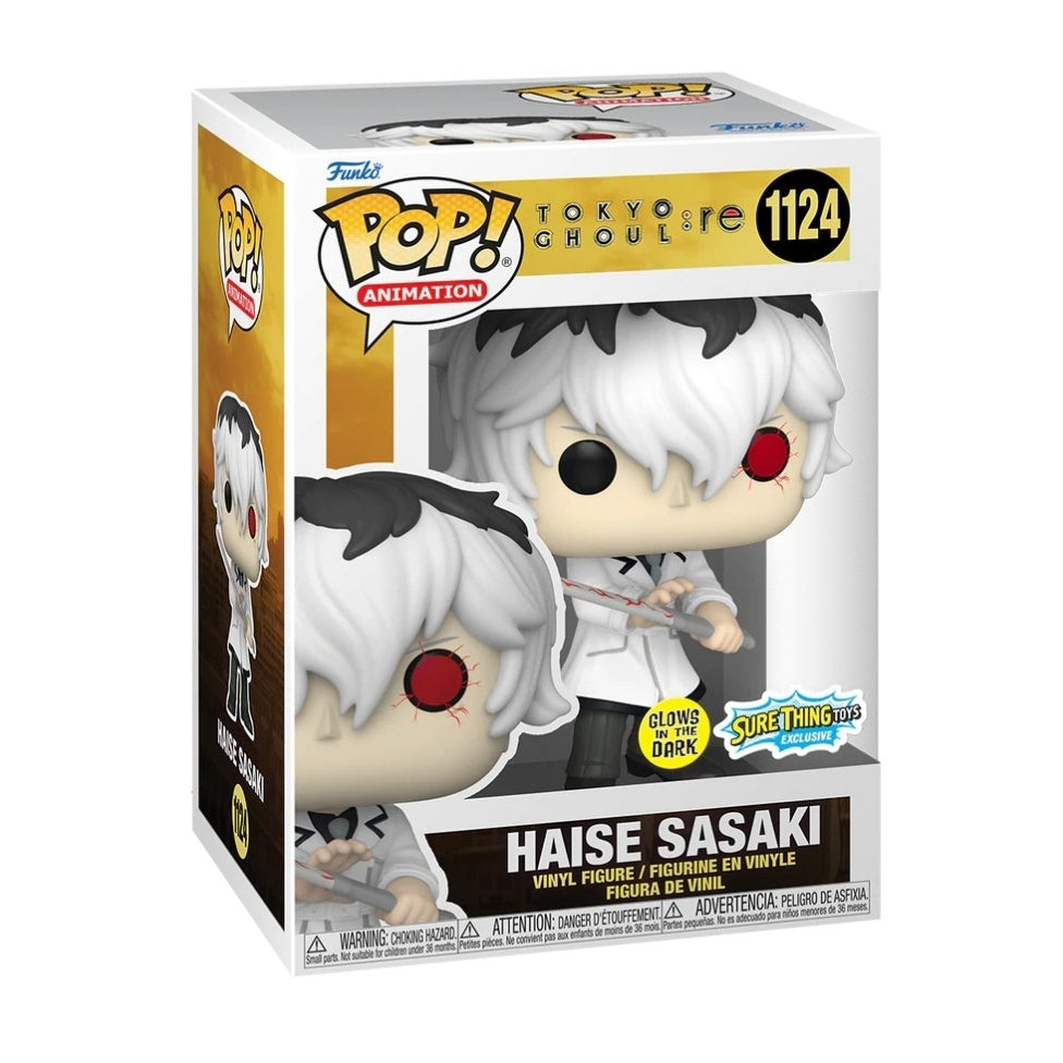Funko POP Tokyo Ghoul:re 1124 Haise Sasaki (GITD) Sure Thing Toys Exclusive
