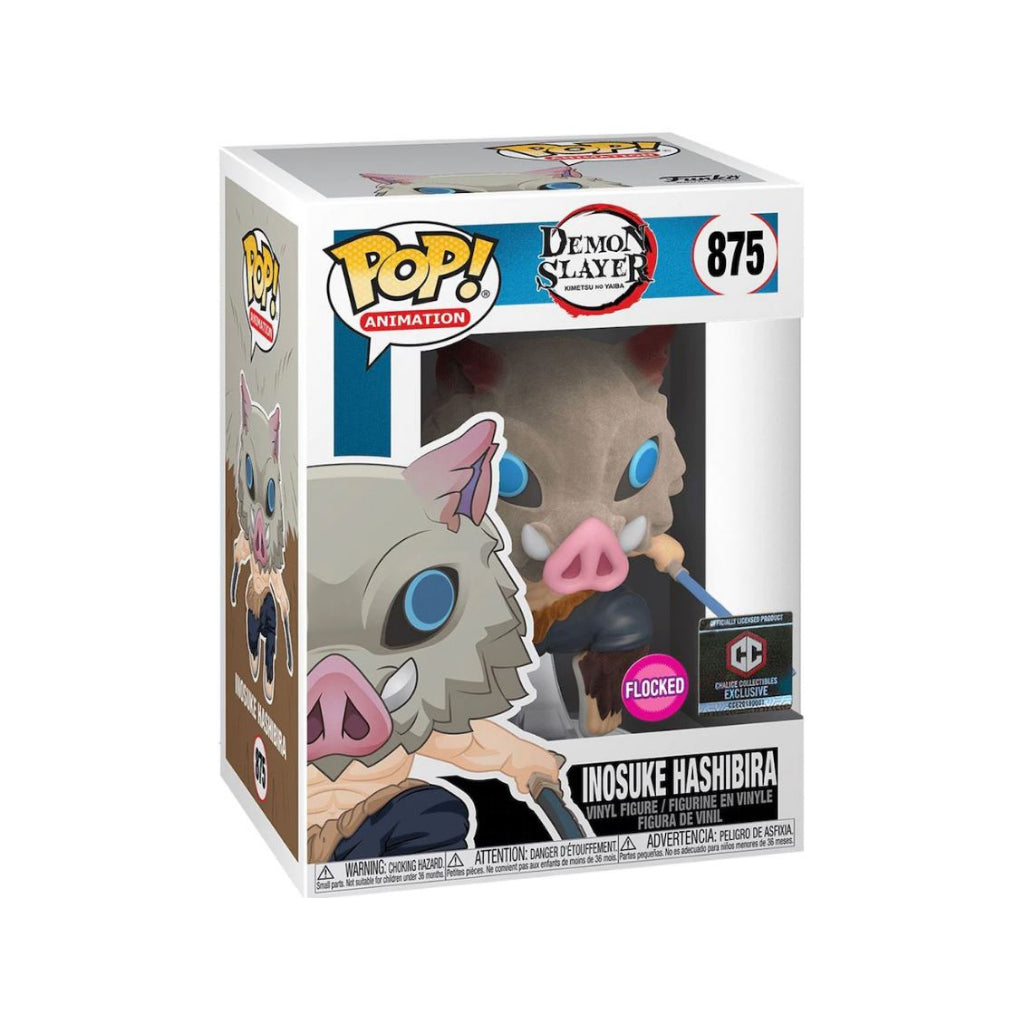 Funko POP Demon Slayer 875 Inosuke Hashibara (Flocked) Chalice Exclusive