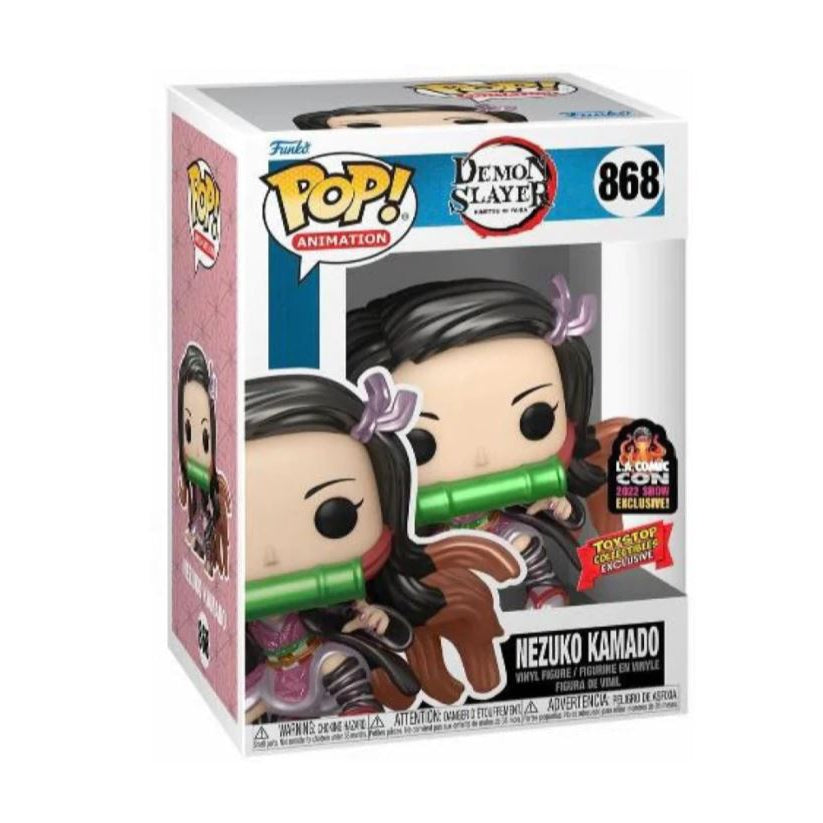 Funko POP Demon Slayer 868 Nezuko Kamado (Metallic) LACC / Toystop Collectible Exclusive