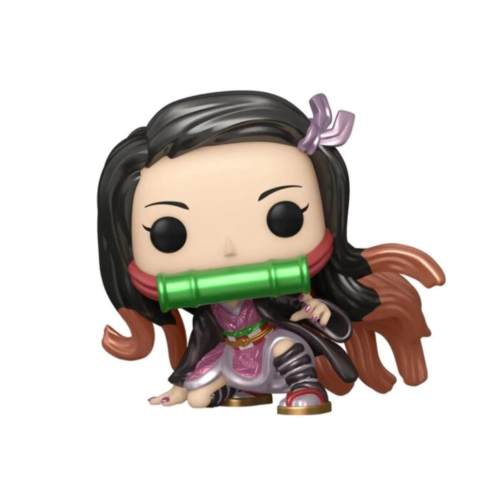 Funko POP Demon Slayer 868 Nezuko Kamado (Metallic) LACC / Toystop Collectible Exclusive