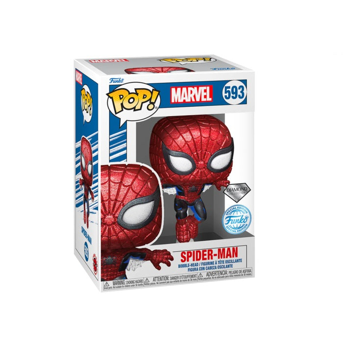 Funko POP Marvel 593 Spider-Man Diamond Collection (SE)