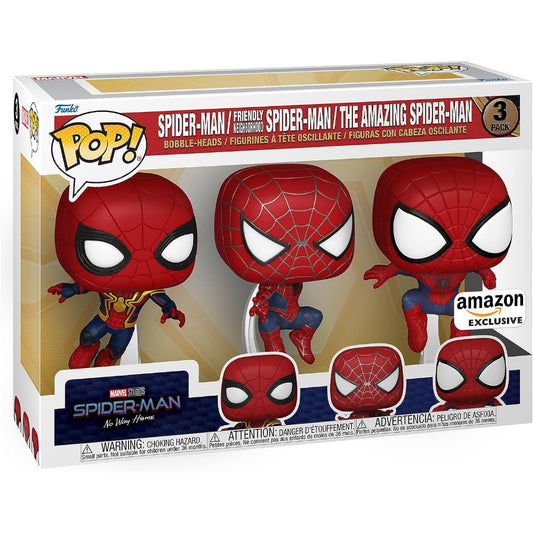 Funko POP Marvel Spider-Man: No Way Home 3 Pack Amazon Exclusive