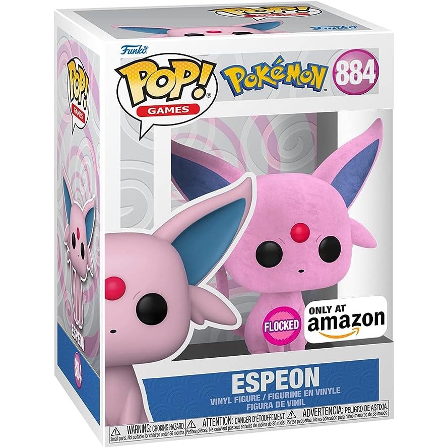 Funko POP Pokemon 884 Espeon (Flocked) Amazon Exclusive