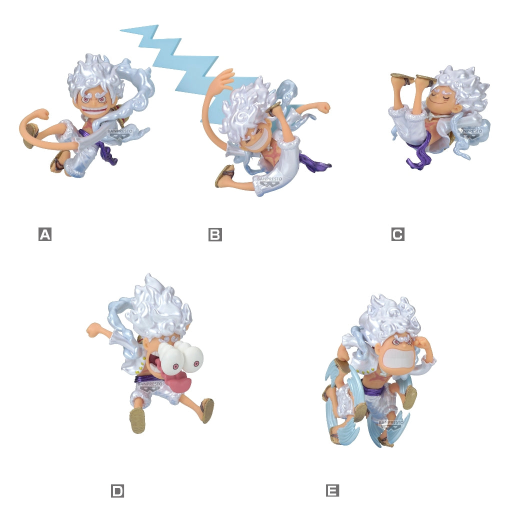 Banpresto One Piece World Collectable Figure-Monkey.D.Luffy Gear5 Special-Metallic Color Ver. Set Of 5