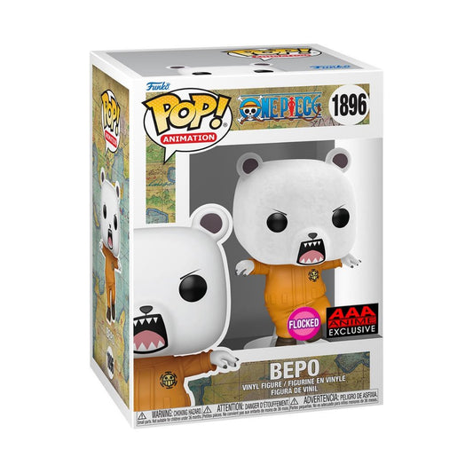 Funko POP One Piece 1896 Bepo (Flocked) AAA Anime Exclusive