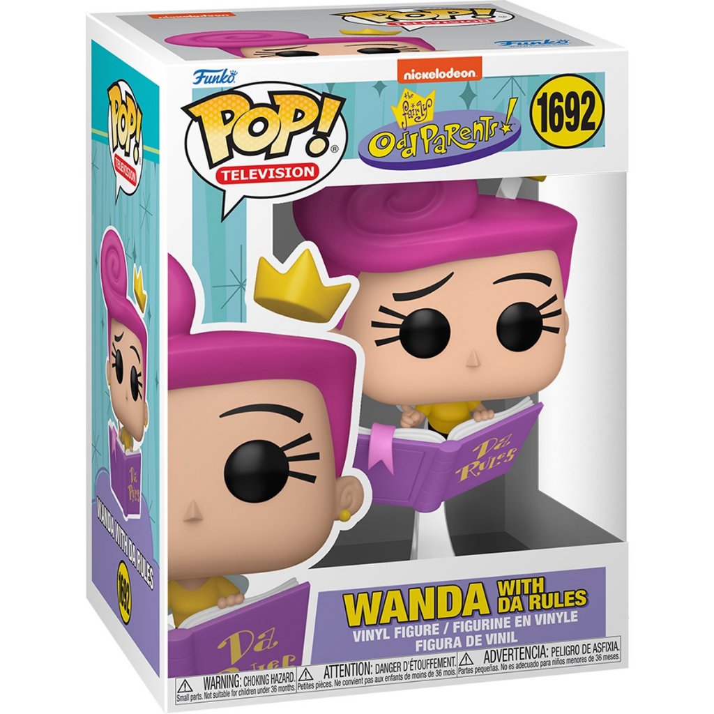 Funko POP The Fairly OddParents 1692 Wanda with Da Rules