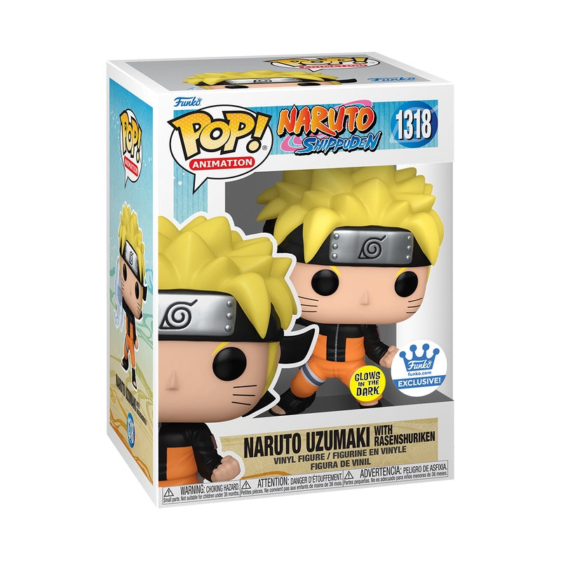 Funko POP Naruto Shippuden 1318 Naruto Uzumaki With Rasenshuriken (GITD) Funko Shop Exclusive