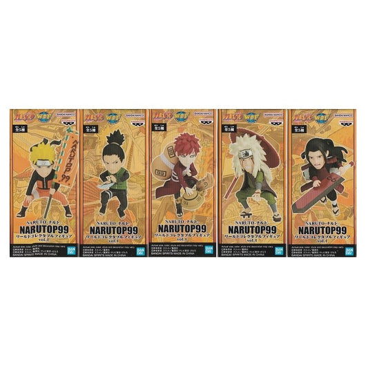 Banpresto Naruto Narutop99 World Collectable Figure Vol.1 Set of 5