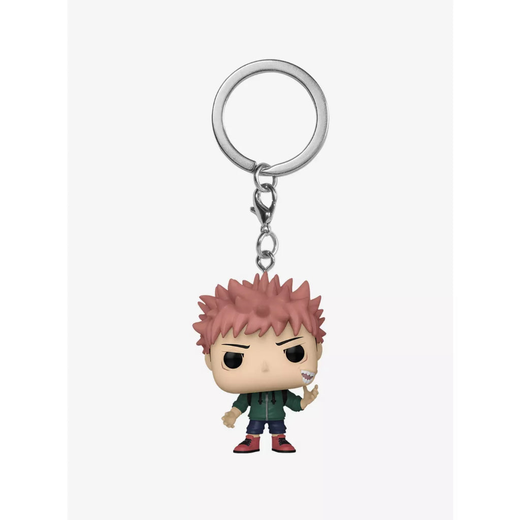 Funko POP Jujutsu Kaisen Yuji Itadori with Sukuna Mouth Funko Pocket Pop! Key Chain BoxLunch Exclusive