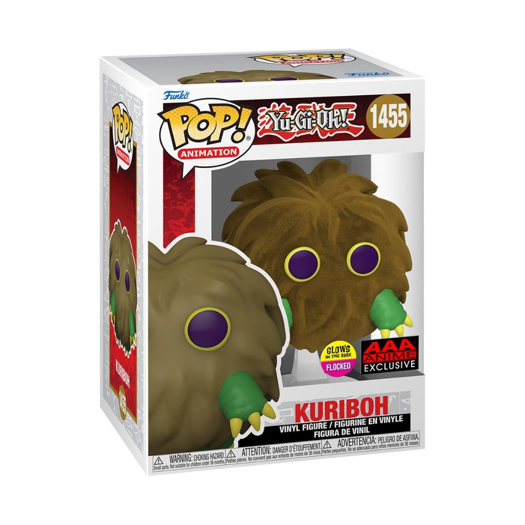 Funko POP Yu-Gi-Oh! 1455 Kuriboh (Flocked & GITD) AAA Anime Exclusive