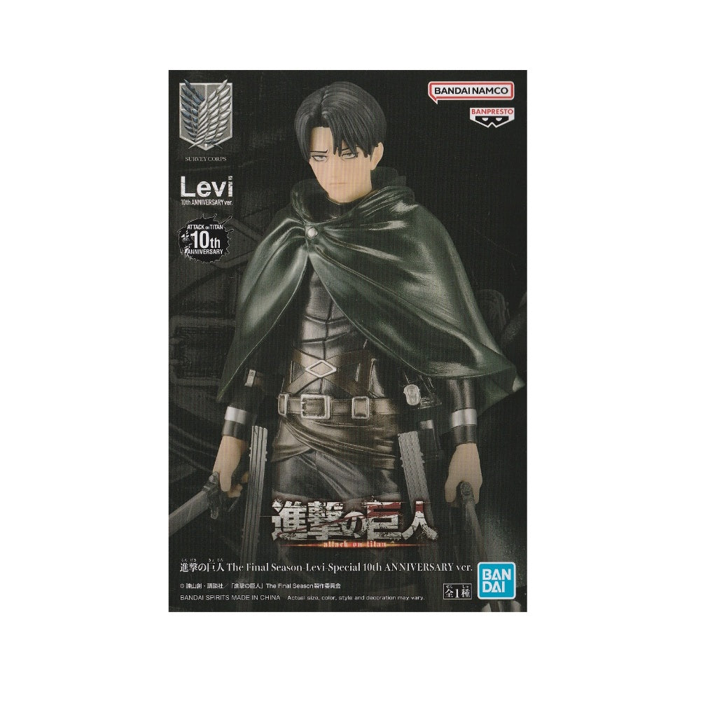 Banpresto Attack On Titan The Final Season-Levi-Special 10Th Anniversary Ver.