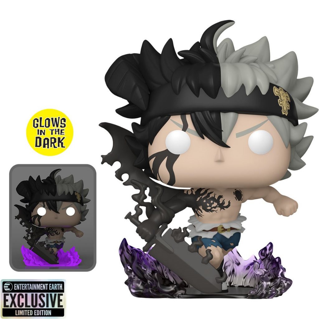 Funko POP Black Clover 1556 Black Asta (GITD) Entertainment Earth Exclusive