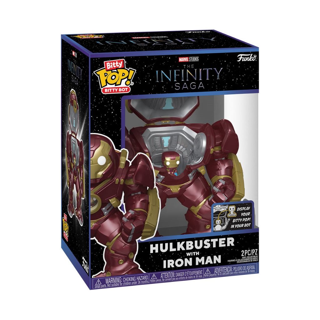 Funko Bitty Bot Marvel The Avengers The Infinity Saga Hulkbuster with Iron Man Bitty Pop!