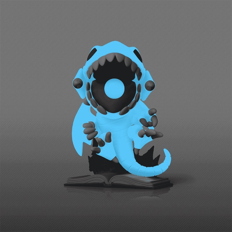 Funko POP Yu-Gi-Oh 1478 Blue-Eyes Toon Dragon (GITD) Hot Topic Exclusive 6-Inch