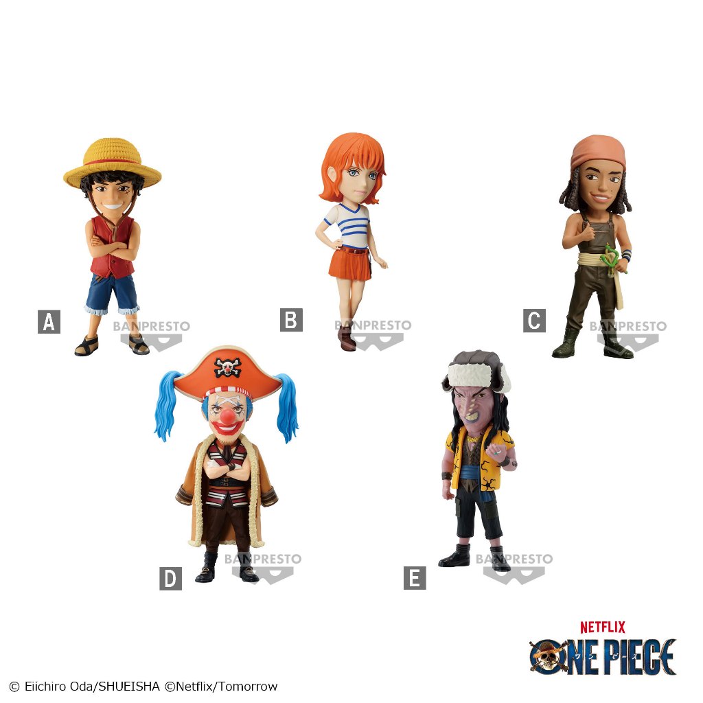 Banpresto One Piece Netflix Series World Collectable Figure Vol.1 Set of 5