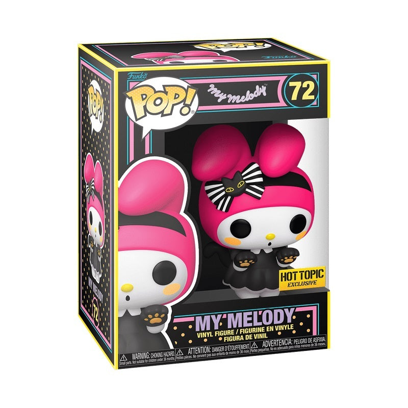 Funko POP Sanrio 72 My Melody (Blacklight) Hot Topic Exclusive