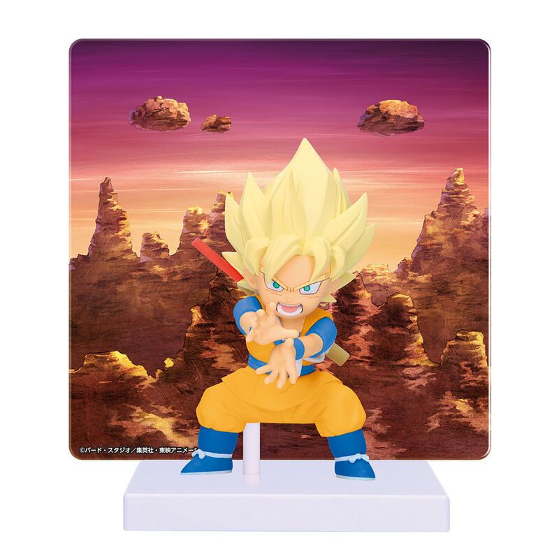 Banpresto Dragon Ball Daima Son Goku(Mini) Figure 2 With Panel (Super Saiyan Goku)