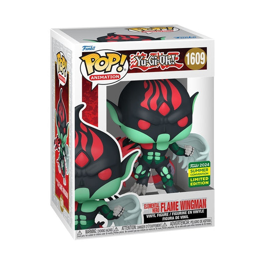 Funko POP Yu-Gi-Oh! 1609 Elemental Hero Flame Wingman 2024 Summer Convention Exclusive