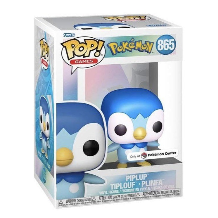Funko POP Pokemon 865 Piplup (Pearlescent) Pokemon Center Exclusive