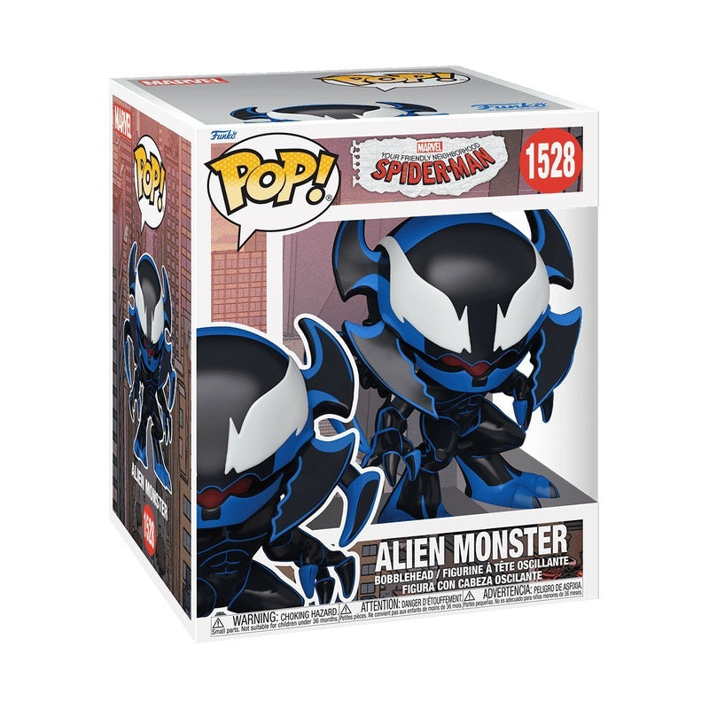 Funko POP Marvel Your Friendly Neighbourhood Spider-Man 1528 Alien Monster 6-Inch