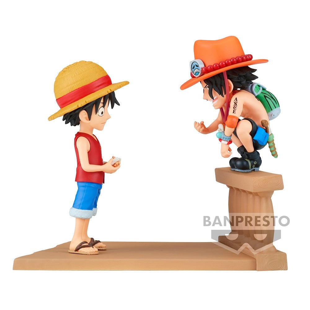 Banpresto One Piece World Collectable Figure Log Stories -Monkey.D.Luffy & Portgas.D.Ace-
