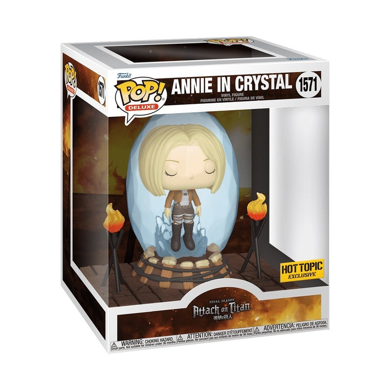 Funko POP Attack On Titan 1571 Annie In Crystal Deluxe Pop Hot Topic Exclusive