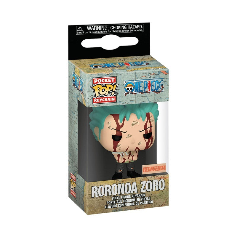 Funko POP One Piece Roronoa Zoro Pocket Pop! Key Chain Hot Topic/Boxlunch Exclusive