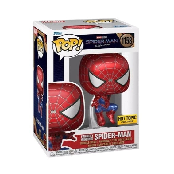 Funko POP Marvel Spider-Man: No Way Home 1158 Friendly Neighborhood Spider-Man Hot Topic Exclusive