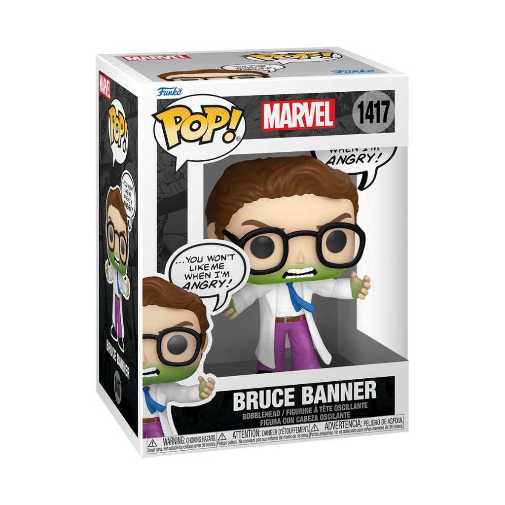 Funko POP Marvel 1417 Hulk Bruce Banner (Don't Make me Angry)