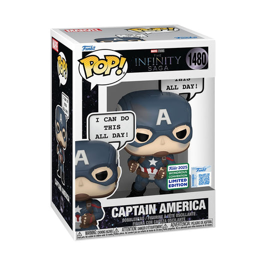 Funko POP Marvel 1480 Captain America (I Can Do This All Day) 2025 Wondrous Convention Exclusive