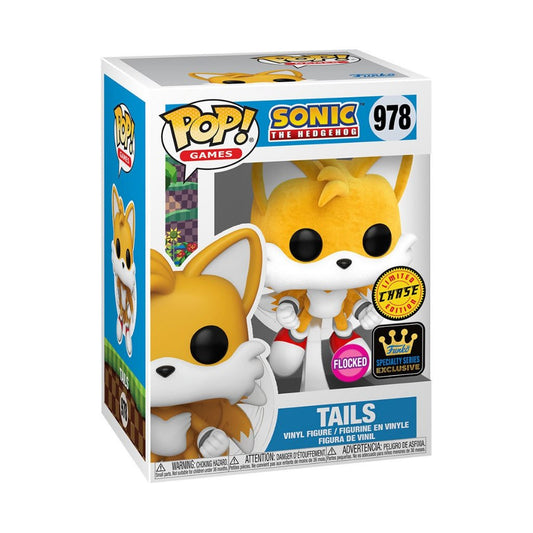 Funko POP Sonic the Hedgehog 978 Tails (Flocked) Chase Specialty Series