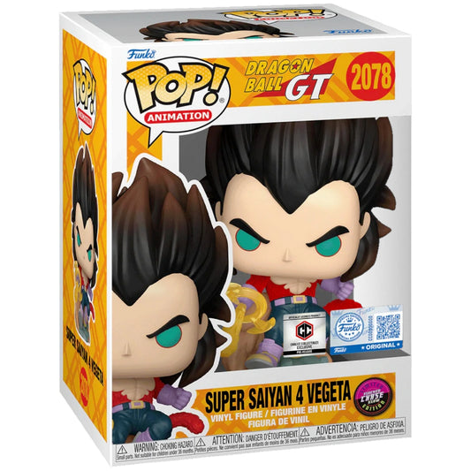 Funko POP Dragon Ball GT 2078 Super Saiyan 4 Vegeta (Flocked) Chase Chalice Exclusive (PR)