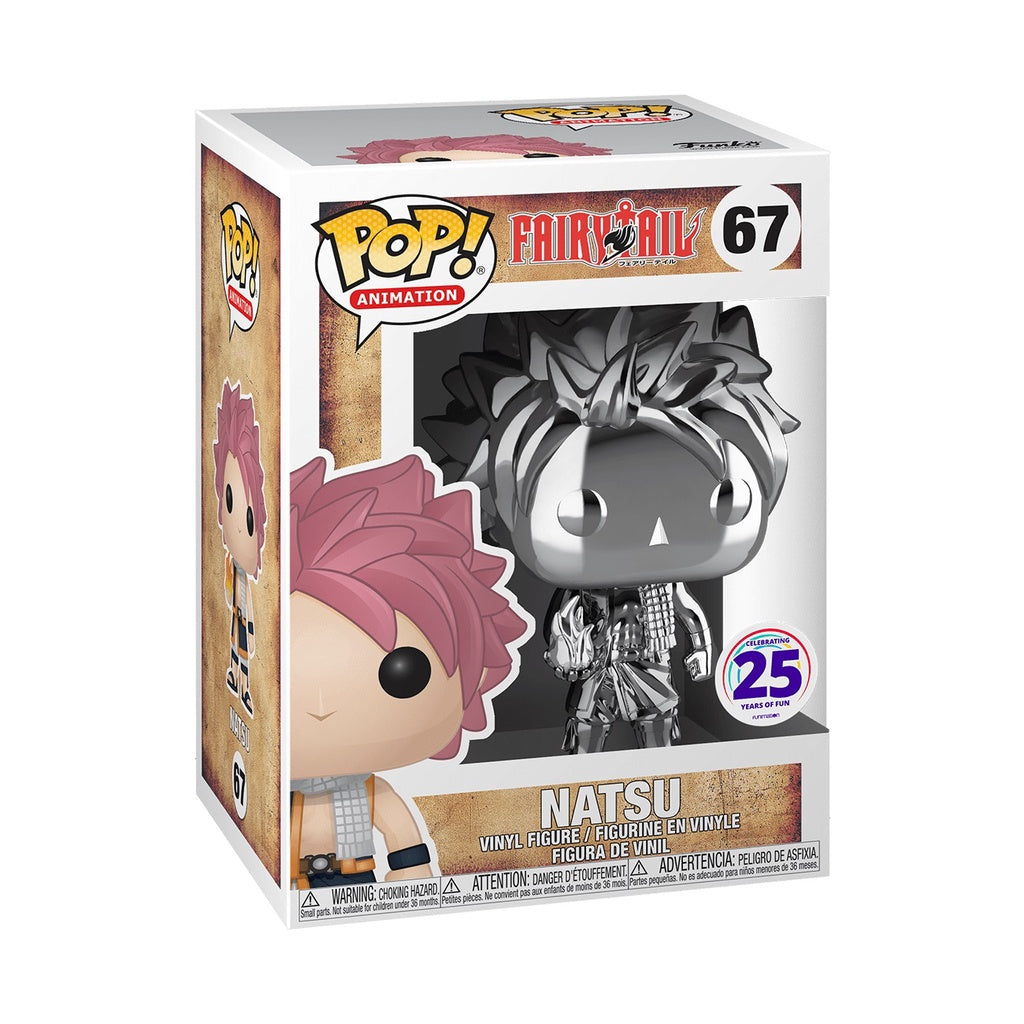 Funko POP! Fairy Tail 67 Natsu (Chrome) Funimation Exclusive