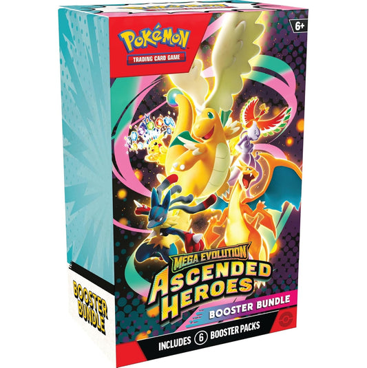 Pokémon TCG: Mega Evolution-Ascended Heroes Booster Bundle (6 Packs)