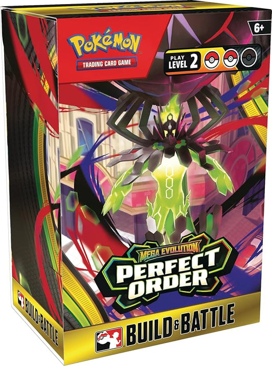 Pokémon TCG: Mega Evolution-Perfect Order Build & Battle Box