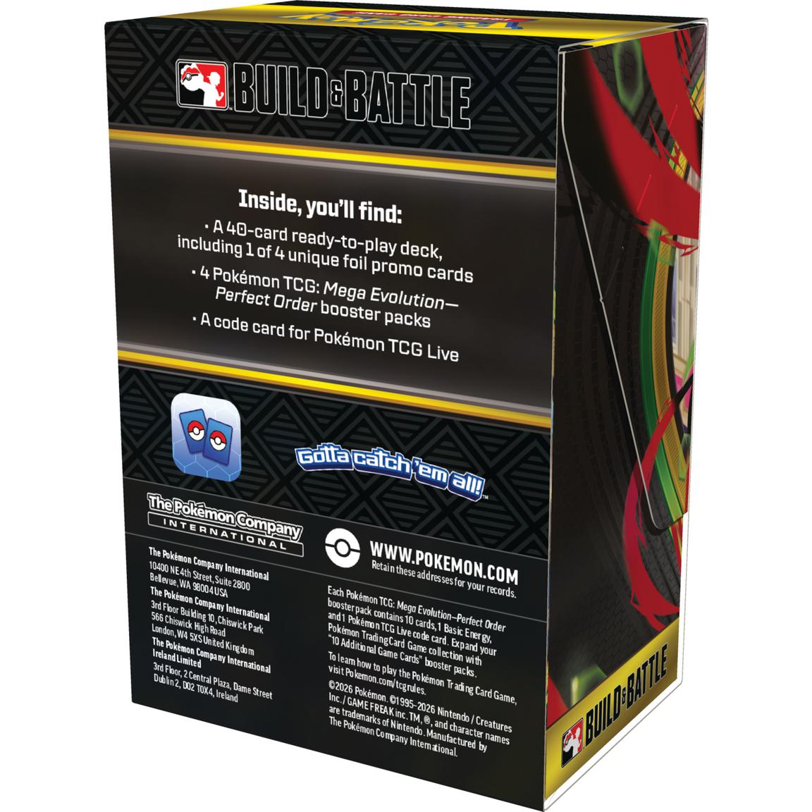 Pokémon TCG: Mega Evolution-Perfect Order Build & Battle Box