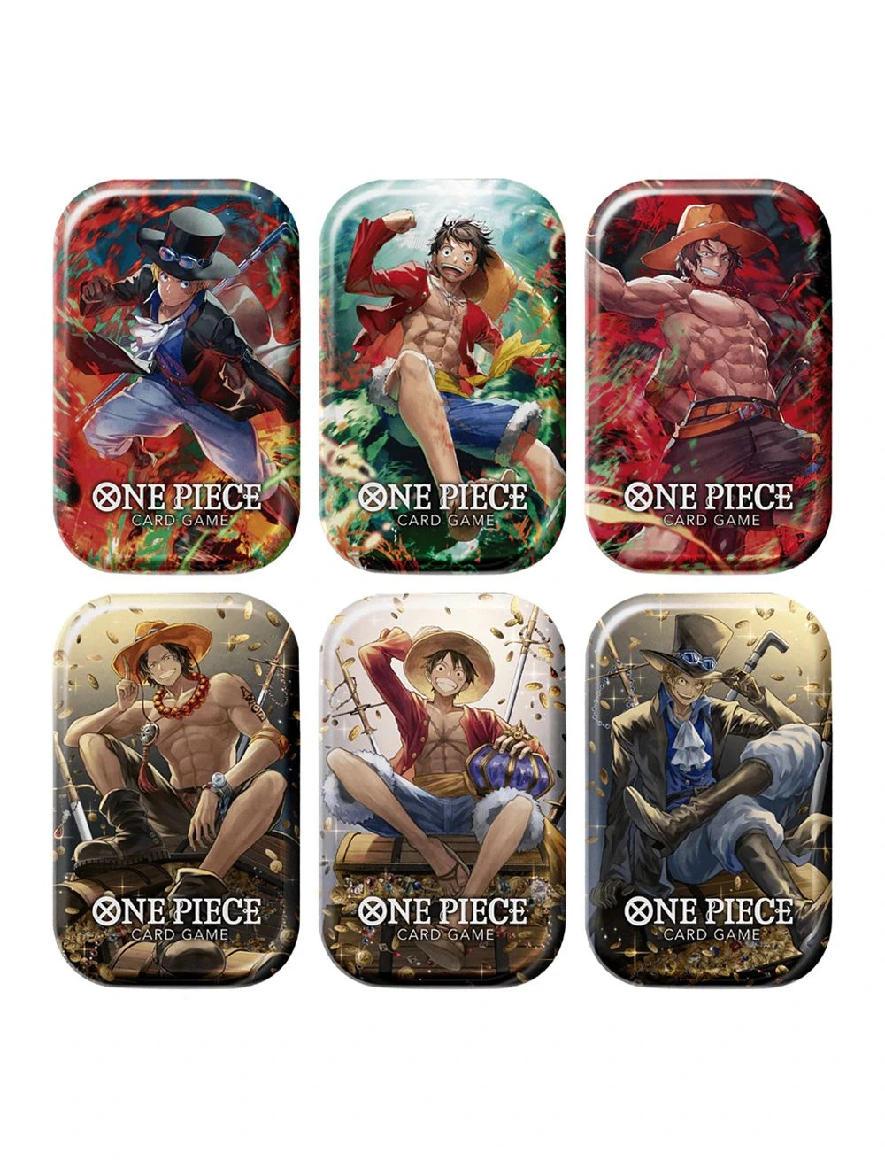 Bandai One Piece TCG Mini-Tin Pack Set Vol.1 (TS-01) Set of 6 (Jap)