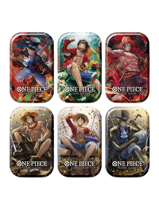 Bandai One Piece TCG Mini-Tin Pack Set Vol.1 (TS-01) Set of 6 (Jap)