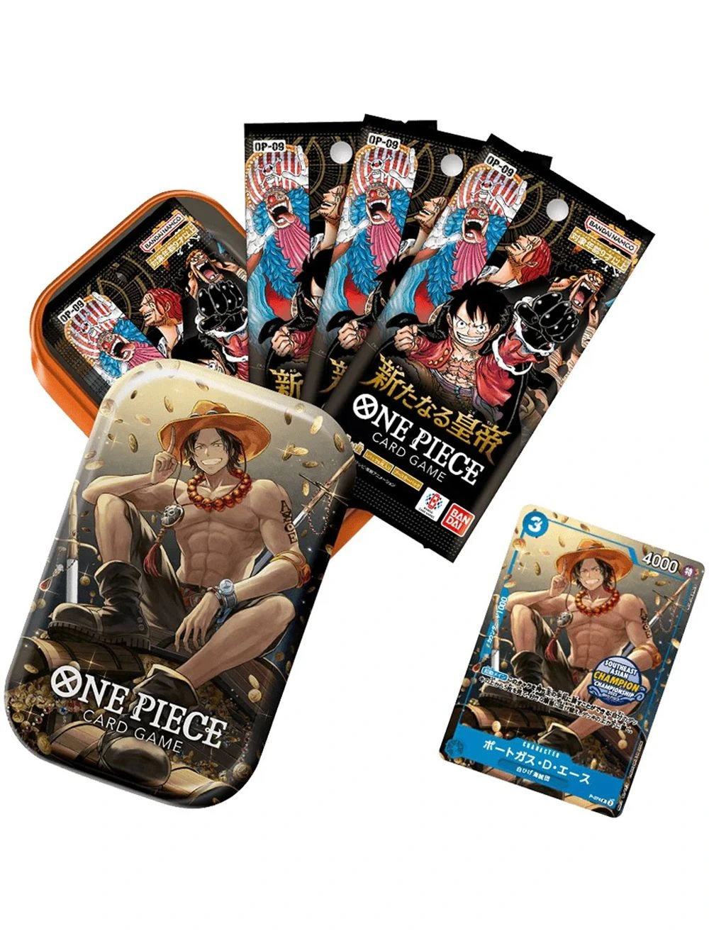 Bandai One Piece TCG Mini-Tin Pack Set Vol.1 (TS-01) - Portgas.D.Ace (ST13-002) (Jap)