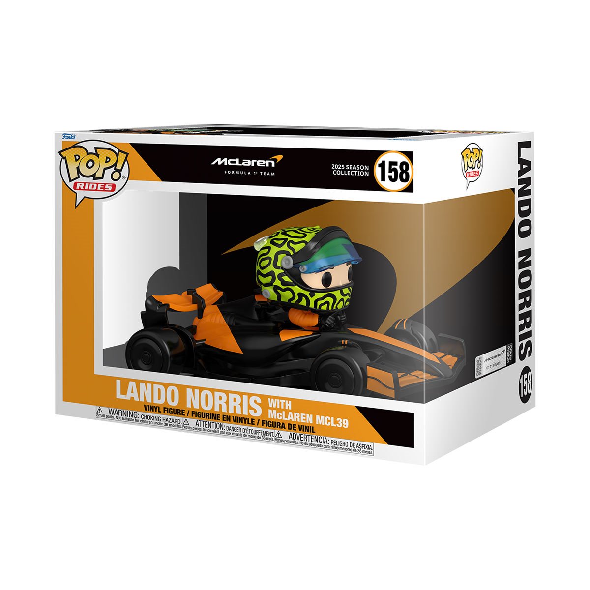 (Pre-Order) Funko POP Formula One McLaren 158 Lando Norris with McLaren MCL39 Super Deluxe Pop Rides