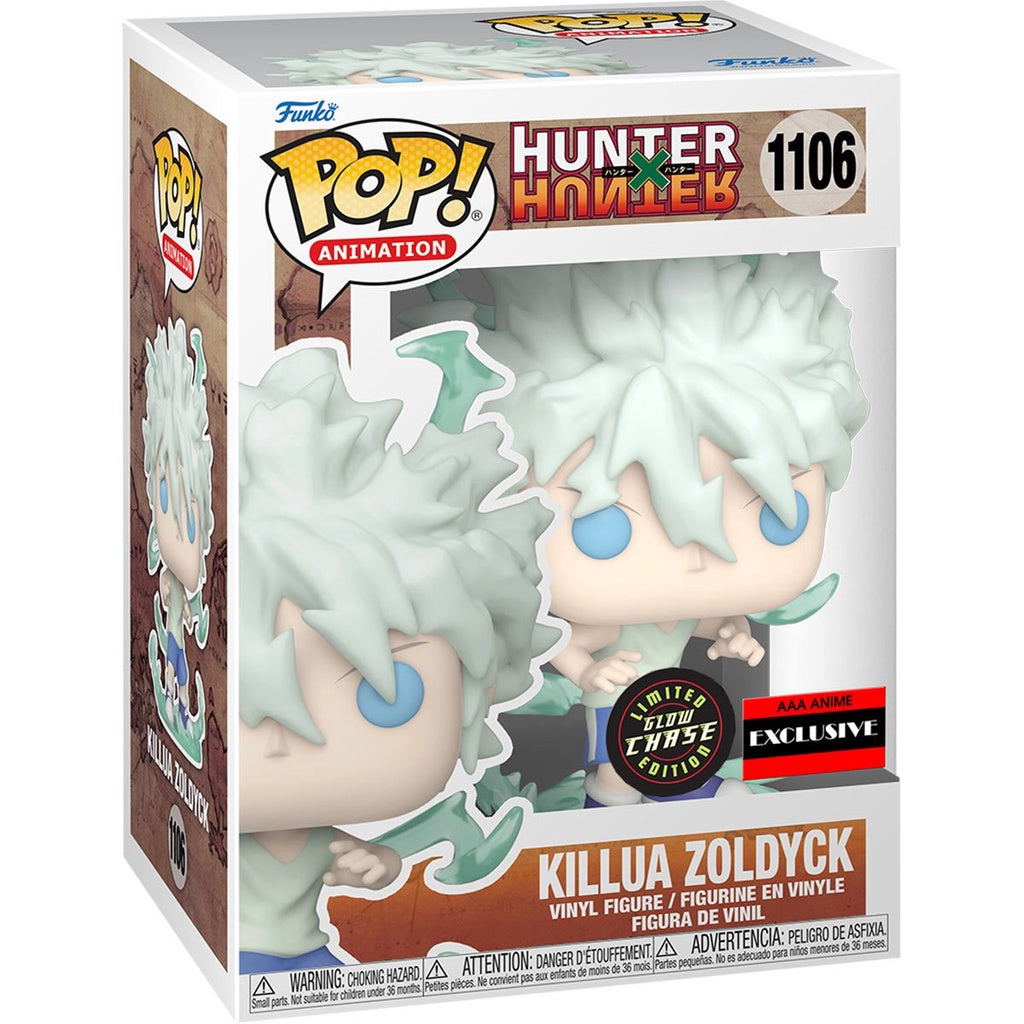 Funko POP Hunter x Hunter 1106 Killua Zoldyck AAA Anime Exclusive Chase