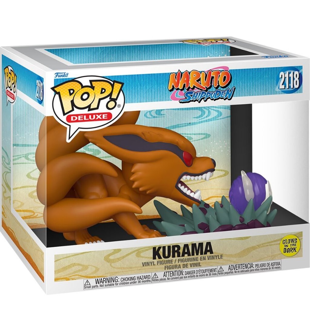 Funko POP Naruto Shippuden 2118 Kurama (GITD) Deluxe Pop
