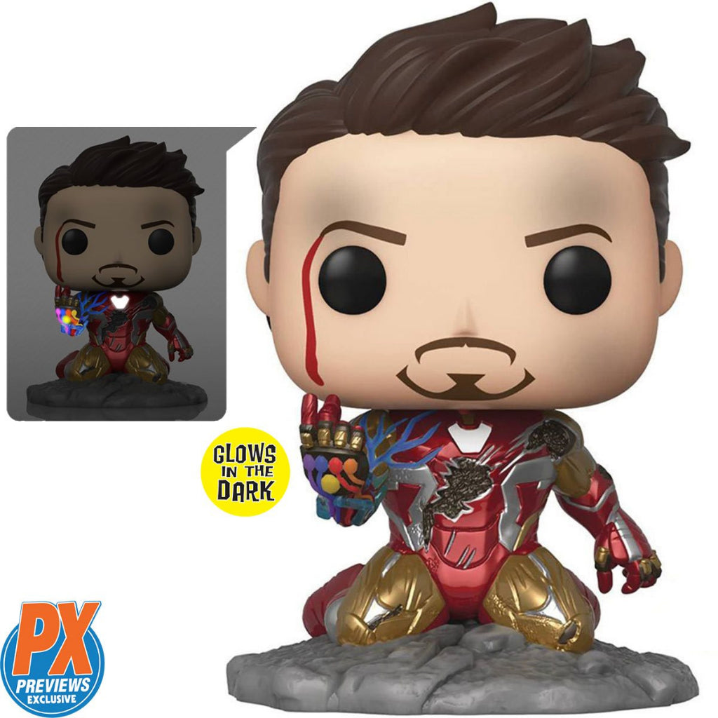 Funko POP Marvel Avengers Endgame 580 Iron Man (I am Iron Man) GITD PX Exclusive
