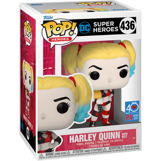 Funko POP DC Comics 436 Harley Quinn with Belt PX Exclusive