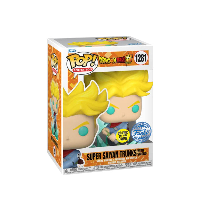 Funko POP Dragon Ball Super 1281 Super Saiyan Trunks with Sword GITD (SE)