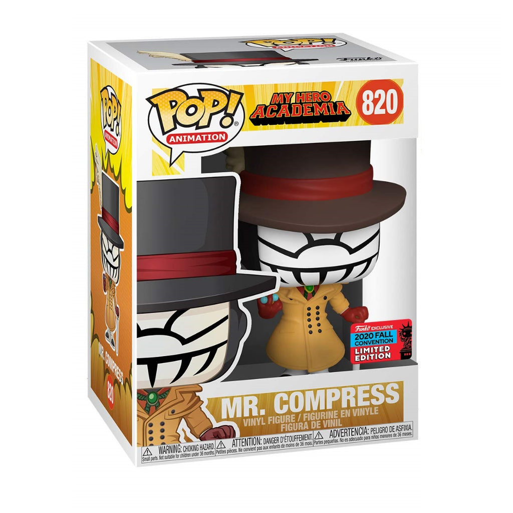 Funko POP My Hero Academia 820 Mr. Compress 2020 Fall Convention Exclusive