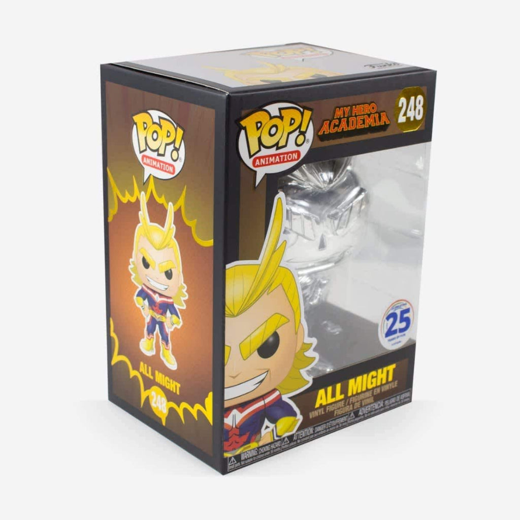 Funko POP My Hero Academia 248 All Might (Silver Chrome) Funimation Exclusive
