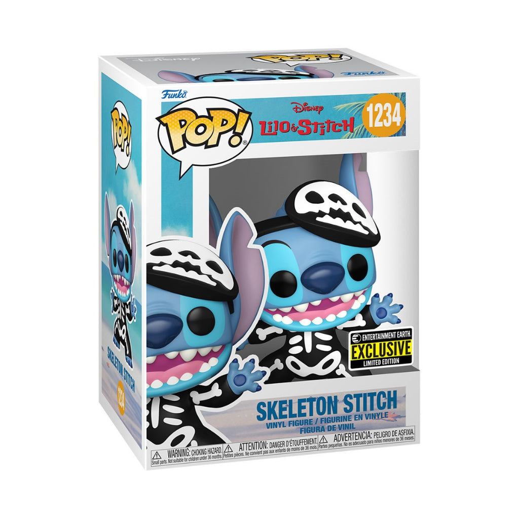 Funko POP Lilo & Stitch 1234 Skeleton Stitch Entertainment Earth Exclusive