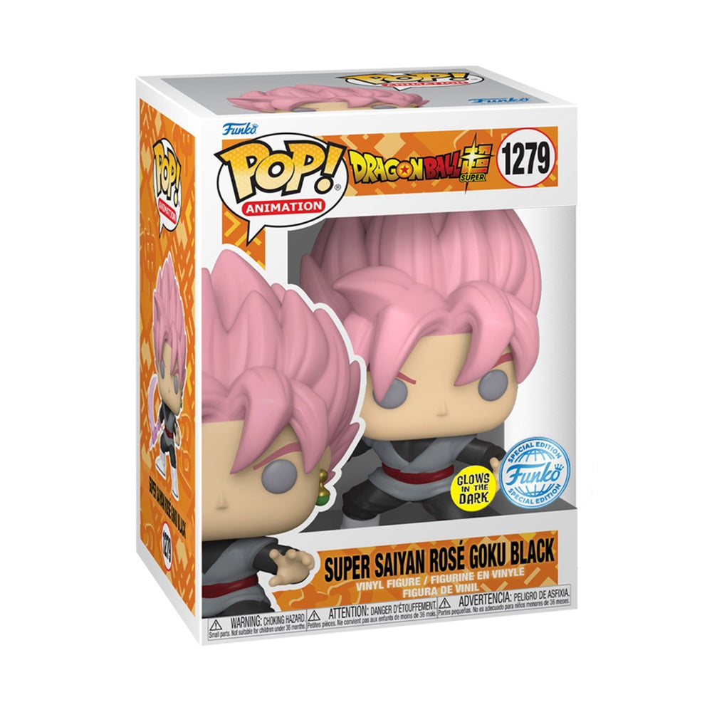 Funko POP Dragon Ball Super 1279 Super Saiyan Rosé Goku Black GITD (SE)